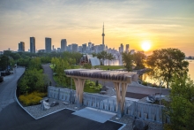 The western gateway will serve as an important connection point for the future, revitalized Ontario Place.