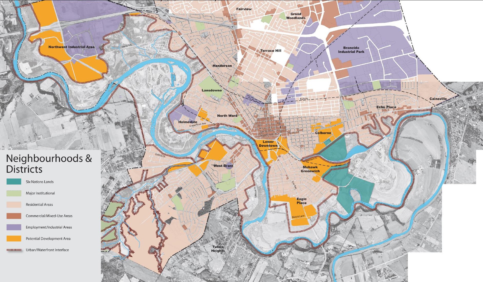 Brantford Flood Zone Map City Of Brantford, Waterfront Master Plan | Csla